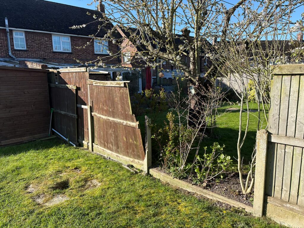Fence Replacement Essex - Before