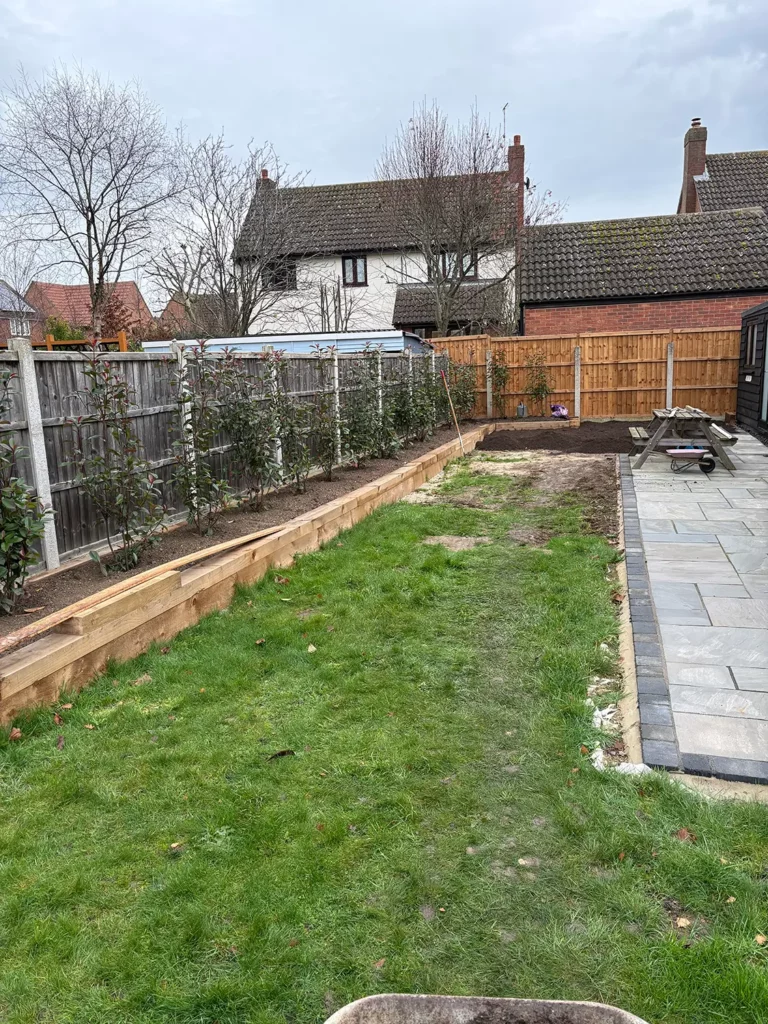 Lawn Re-turfing Essex - Before