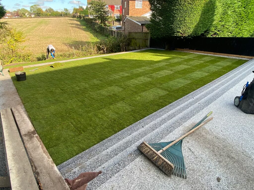 Lawn Re-turfing Essex - During
