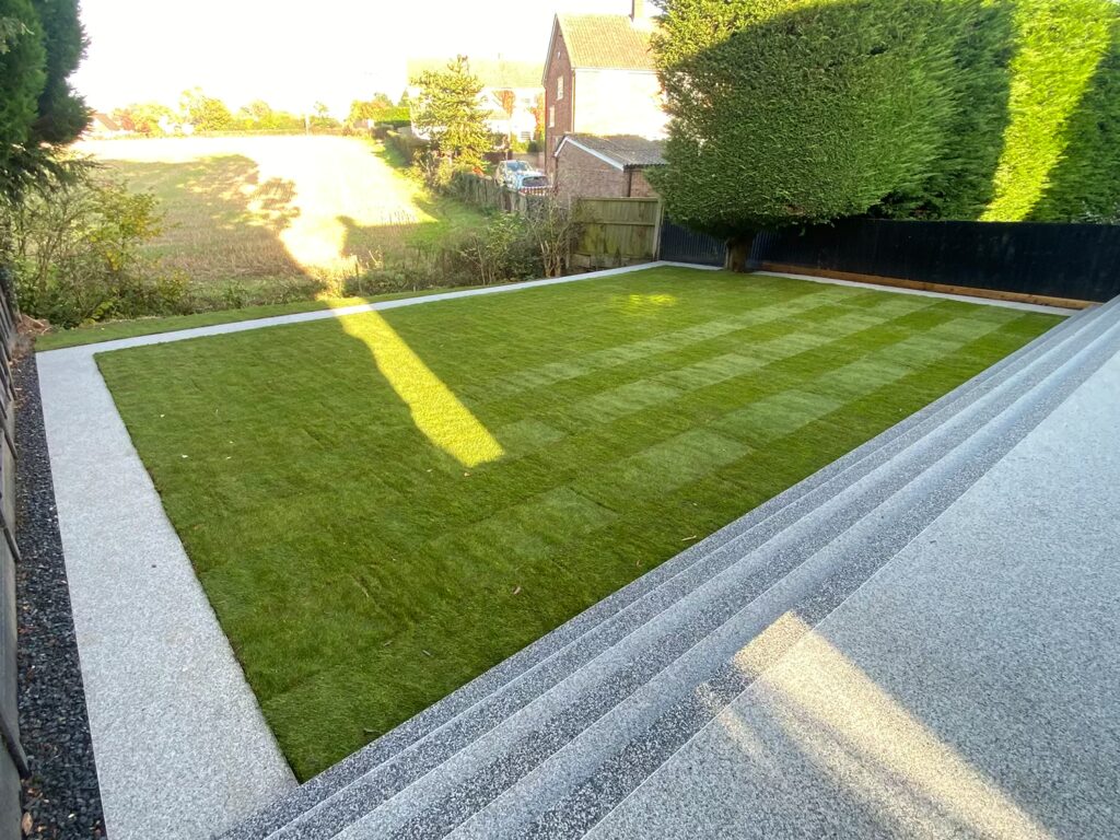 Lawn Re-turfing Essex - After