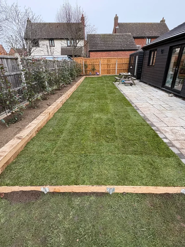 Lawn Re-turfing Essex - During
