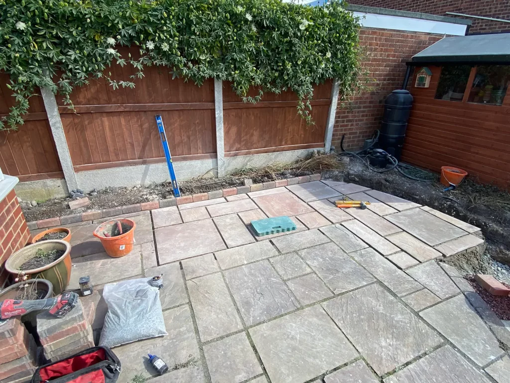 Patio Installation in Essex - During