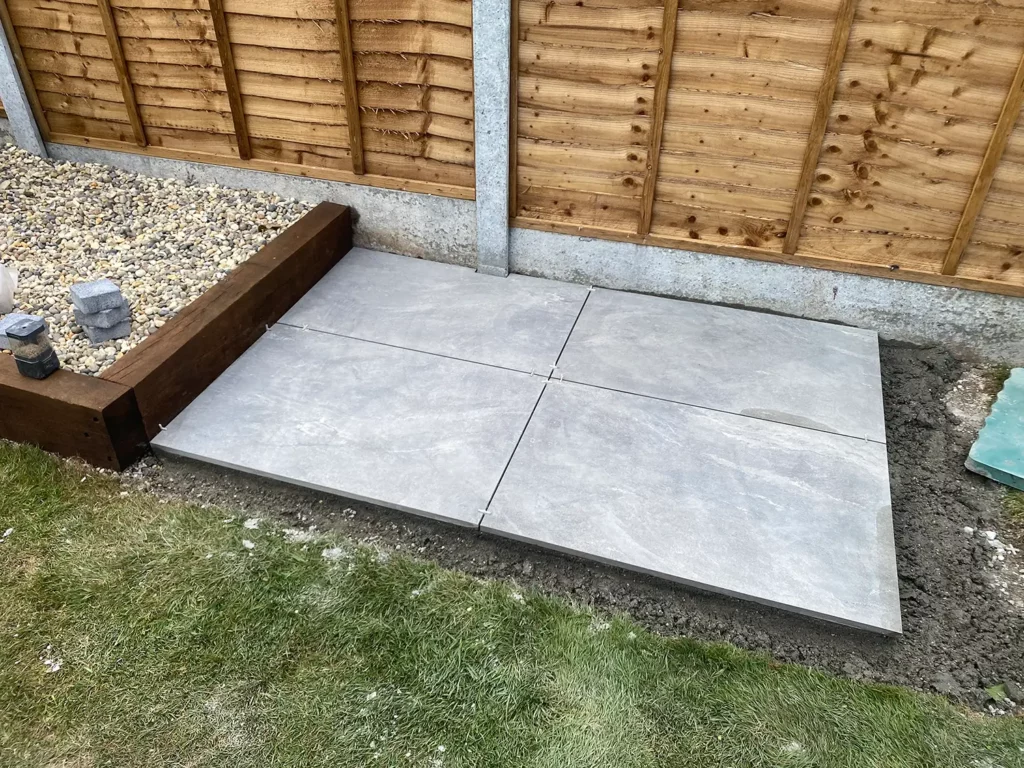 Patio Installation in Essex - During