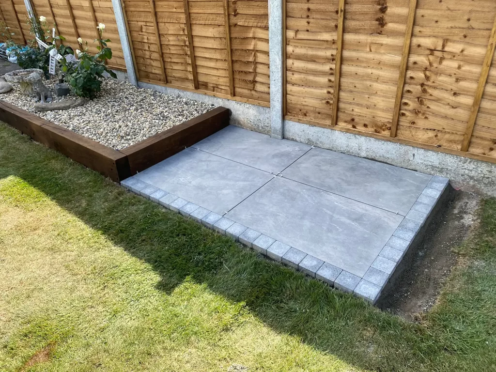 Patio Installation in Essex - During