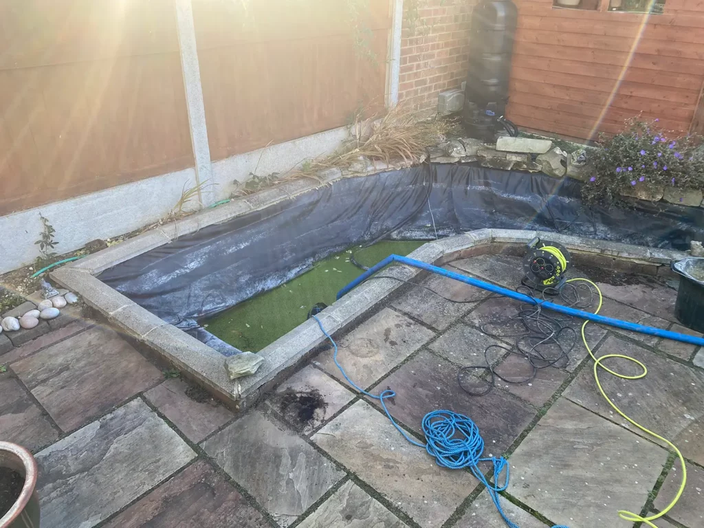 Patio Installation in Essex - Before