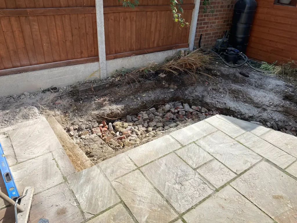 Patio Installation in Essex - During