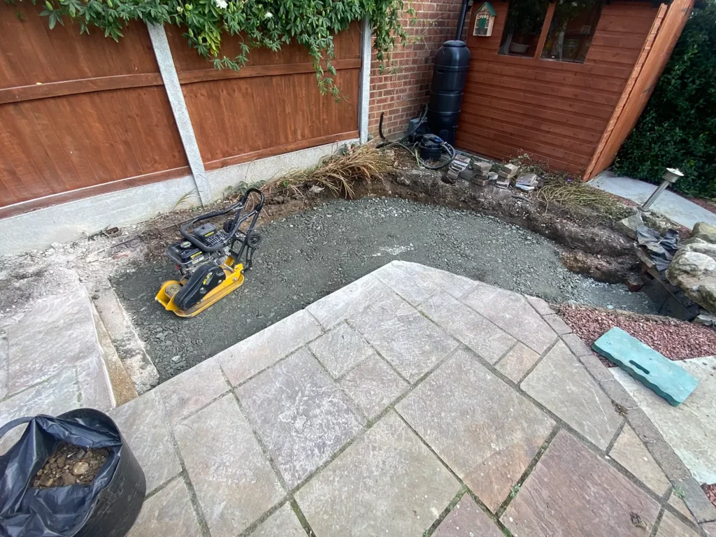 Patio Installation in Essex - During