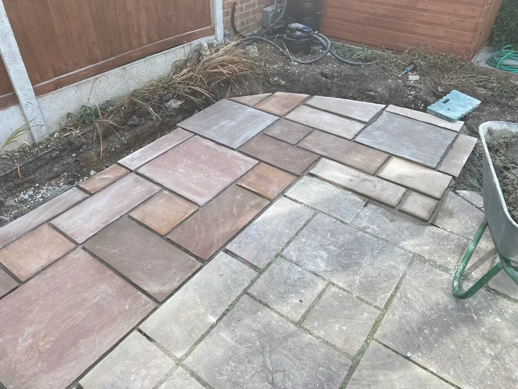 Patio Installation in Essex - During