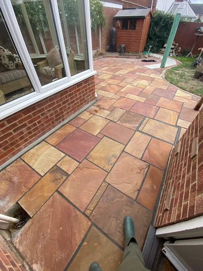 Patio Re-pointing in Essex - End Result