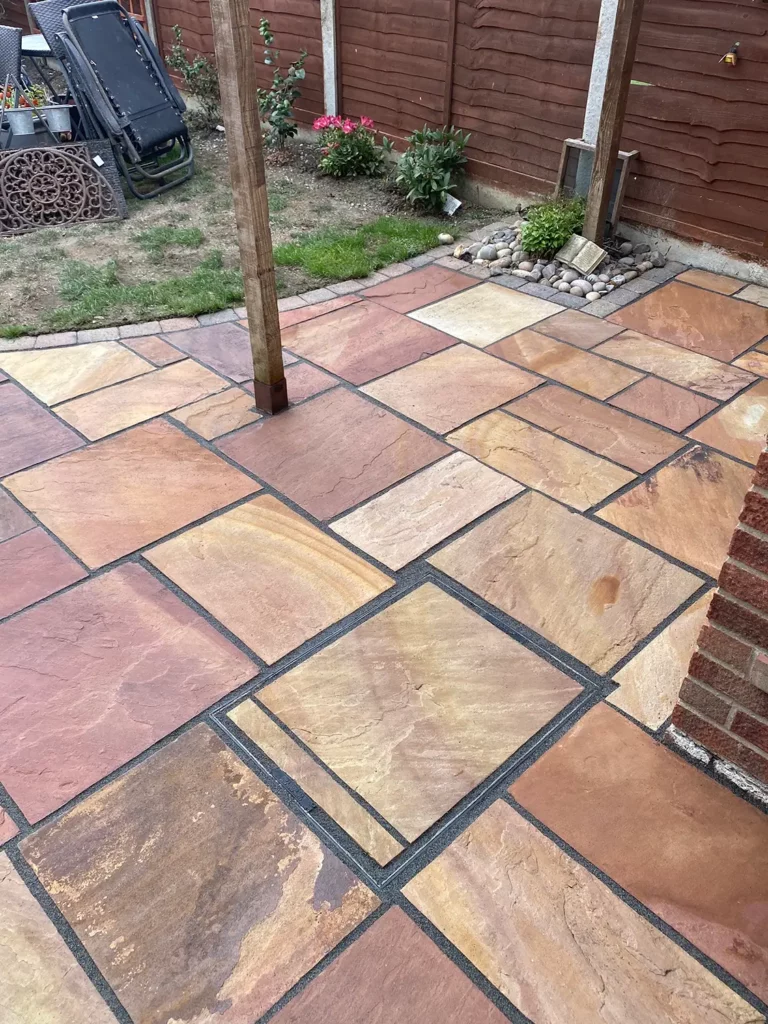 Patio Re-pointing in Essex - End Result