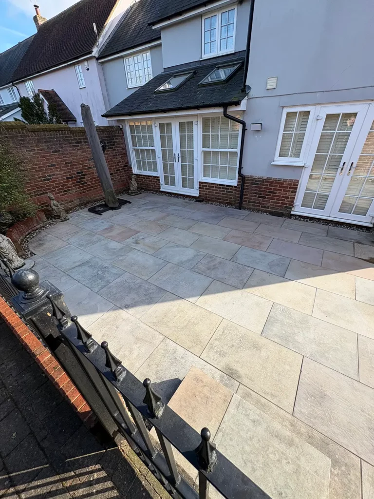 Patio Re-pointing in Essex - End Result