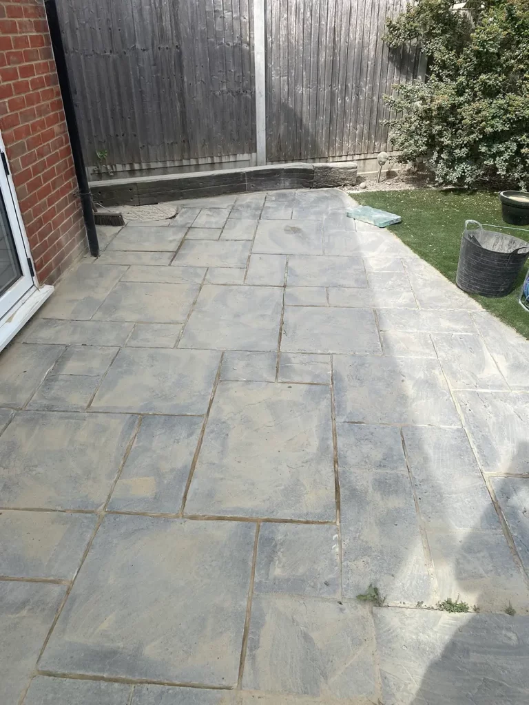 Patio Re-pointing in Essex - During