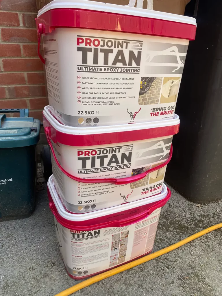Patio Re-pointing in Essex - During