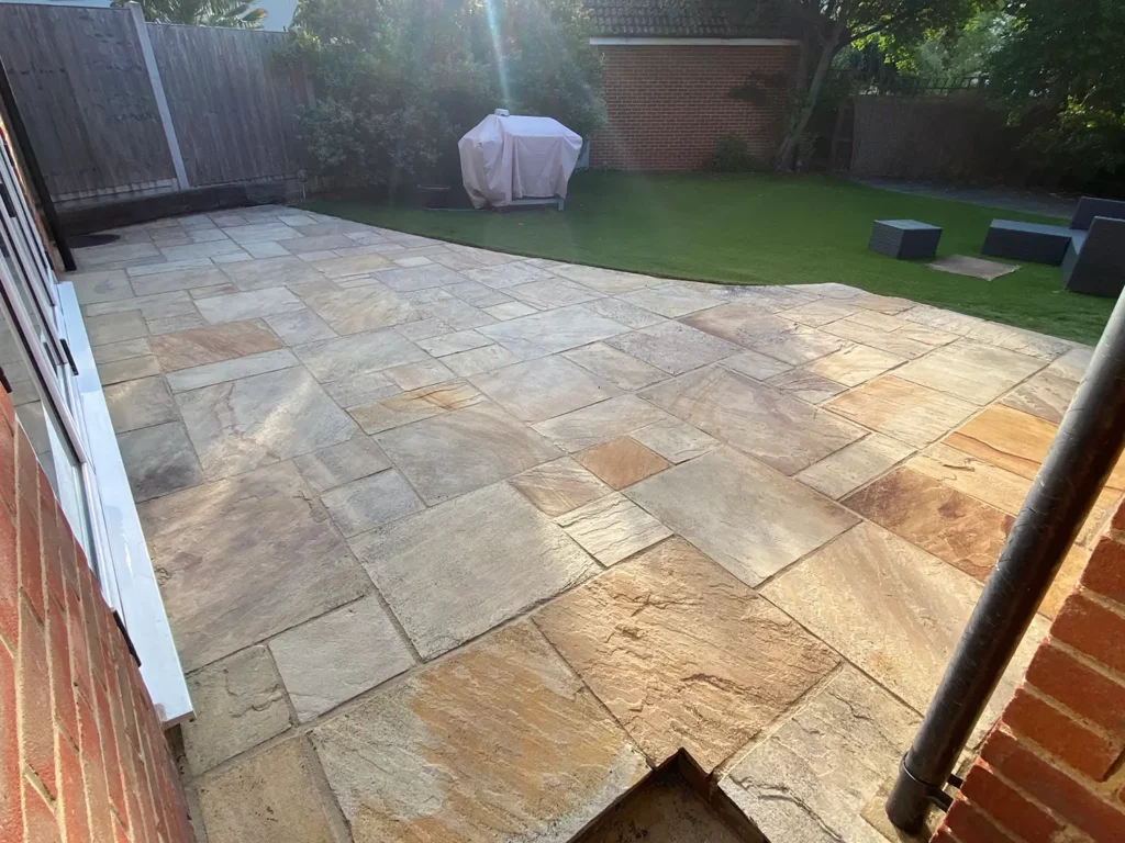 Patio Re-pointing in Essex - End Result
