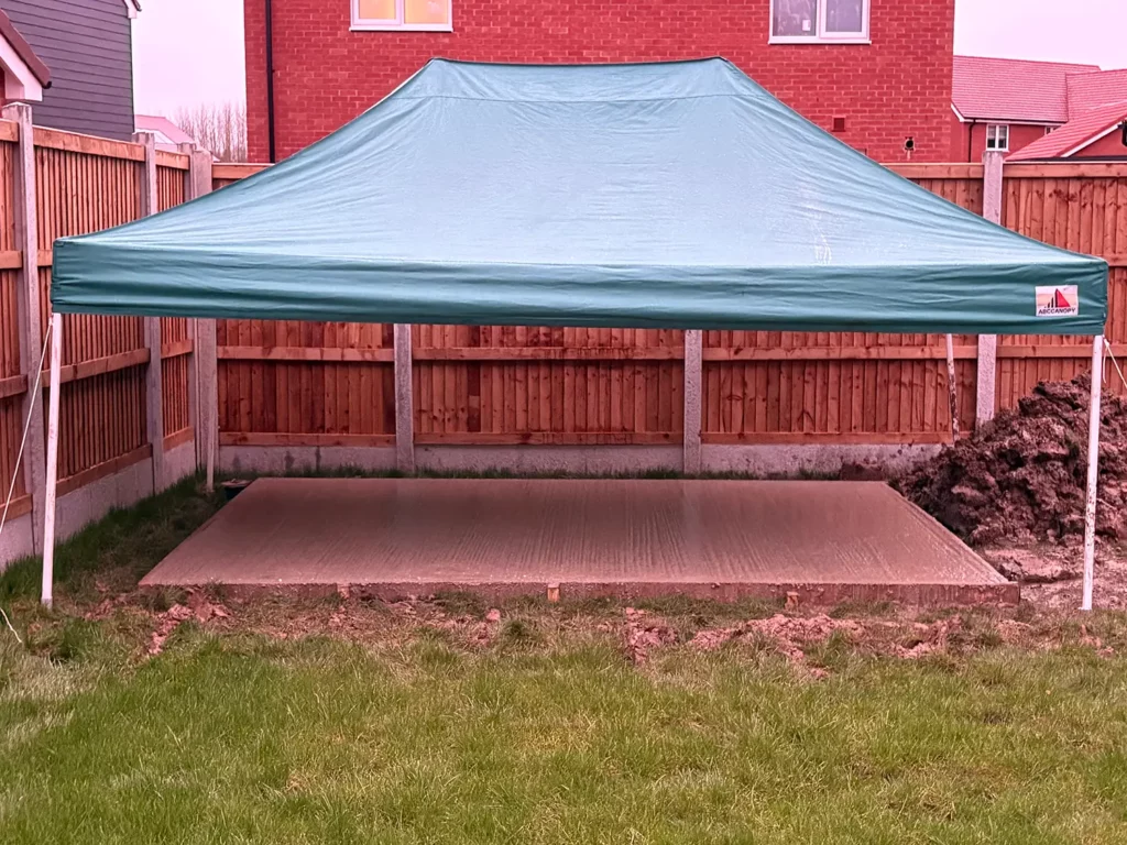 Shed Base Installation - During