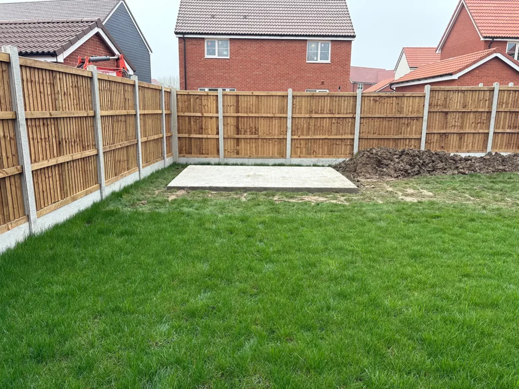 Shed Base Installation - End Result